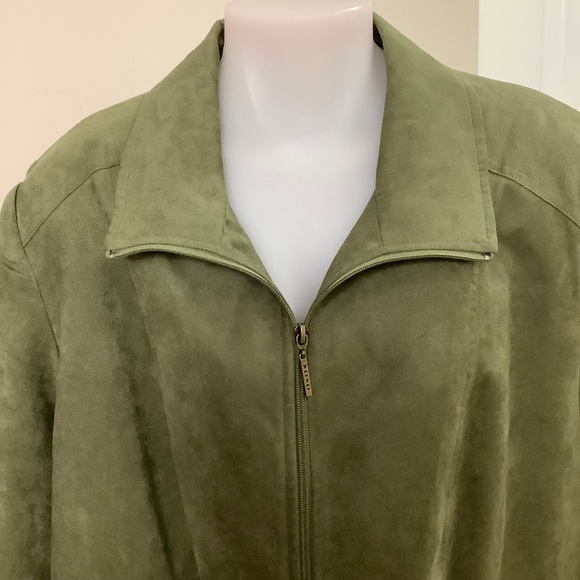 Tan Jay fax suede blazer Jacket 24 W - Picture 6 of 11